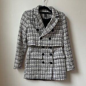 Tweed Blazer Skirt Set